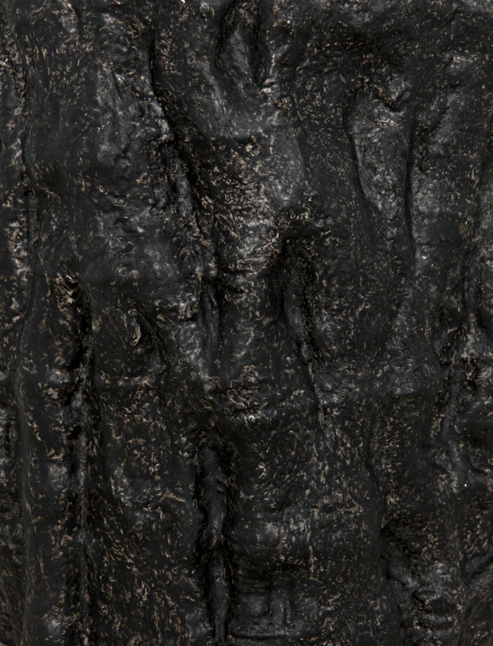 Noir Damono Versatile Stool/Side Table with Modern Industrial Design for Compact Spaces and Everyday Use Black Fiber Cement AR-304BF