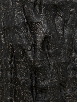 Noir Damono Versatile Stool/Side Table with Modern Industrial Design for Compact Spaces and Everyday Use Black Fiber Cement AR-304BF