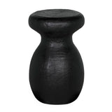 Samson Stool/Side Table Black Burnt Resin AR-306BBF Black Burnt Fiber Cement Noir