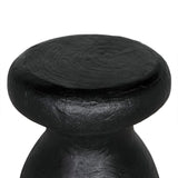 Samson Stool/Side Table Black Burnt Resin AR-306BBF Black Burnt Fiber Cement Noir