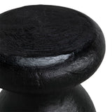 Samson Stool/Side Table Black Burnt Resin AR-306BBF Black Burnt Fiber Cement Noir