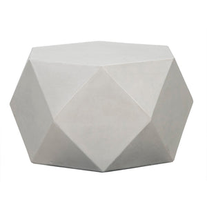 Noir Scarpa Coffee/Side Table – Modern Fiber Cement Accent Table for Minimalist Living Spaces & Durability AR-307FC