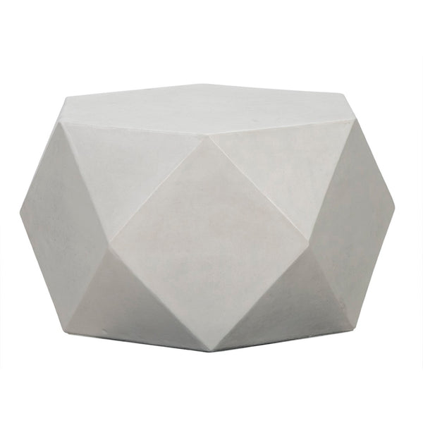 Noir Scarpa Coffee/Side Table – Modern Fiber Cement Accent Table for Minimalist Living Spaces & Durability AR-307FC