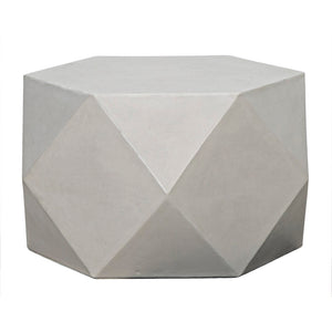 Noir Scarpa Coffee/Side Table – Modern Fiber Cement Accent Table for Minimalist Living Spaces & Durability AR-307FC