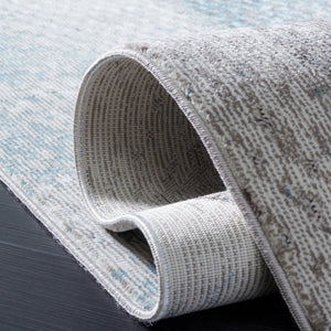 Safavieh Aria Elegant Transitional Area Rug - Durable Power-loomed Design For Timeless Home Décor Appeal Ivory ,Navy Polypropylene Pile Ara110m-3