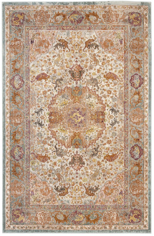Safavieh Ara120b Vibrant Turkish Transitional Area Rug – Elevate Your Space With Elegance And Comfort Beige ,Orange Polypropylene Pile Ara120e-3
