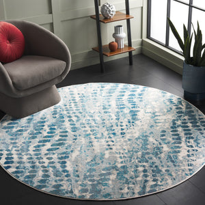 Safavieh Ara121a Modern Elegance Cream And Teal Area Rug - Durable, Stylish, And Perfect For Hallways! Cream ,Teal Polypropylene Pile Ara121a-26