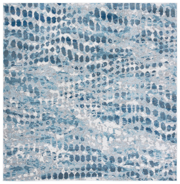 Safavieh Ara121a Modern Elegance Cream And Teal Area Rug - Durable, Stylish, And Perfect For Hallways! Cream ,Teal Polypropylene Pile Ara121a-26