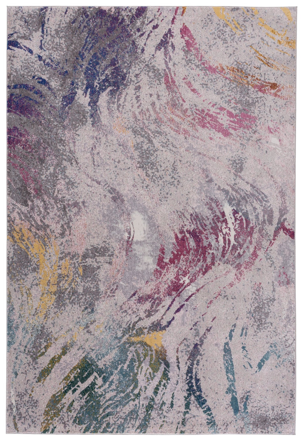 Safavieh Aria Modern Ivory And Fuchsia Area Rug — Power-Loomed Turkish Design, Durable Soft Low Pile Accent Rug 8'-0" x 10'-0" ARA137A-8