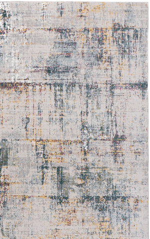 Safavieh Aria Ivory Blue Area Rug Low-Profile Power-Loomed Turkish Accent Rug Durable Stain-Resistant Comfort 8' X 10' 8'-0" x 10'-0" ARA139A-8