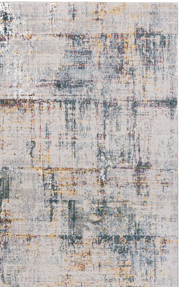 Safavieh Aria Ivory Blue Area Rug Low-Profile Power-Loomed Turkish Accent Rug Durable Stain-Resistant Comfort 8' X 10' 8'-0" x 10'-0" ARA139A-8