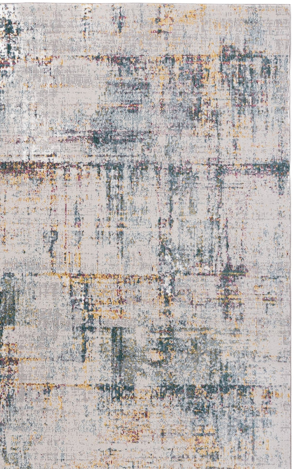 Safavieh Aria Contemporary Ivory And Blue Area Rug For Small Spaces — Low-Profile Power-Loomed Turkish Design 5'-0" x 6'-7" ARA139A-5