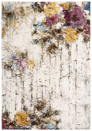 Safavieh Ara167a Transitional Area Rug – Sophisticated Abstract Design In Cream, Olive, And Gold Hues Cream ,Olive Polypropylene Pile Ara167a-8sq