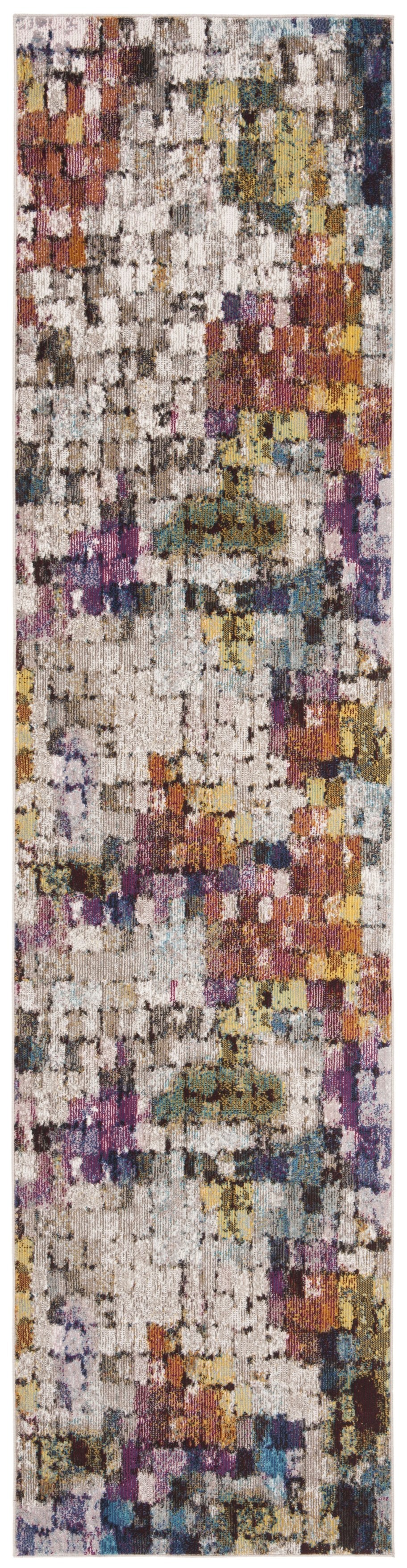 Safavieh Ara168a Stunning Contemporary Area Rug - Power-loomed Elegance In Warm Cream And Rust Hues Cream ,Rust Polypropylene Pile Ara168a-24