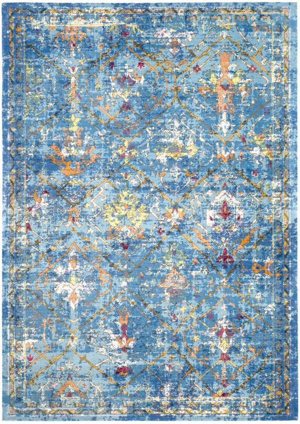 Safavieh Ara169b Captivating Turkish Area Rug - Transitional Design For Elegant Living Spaces & Home Décor Blue ,Multi Polypropylene Pile Ara169b-3