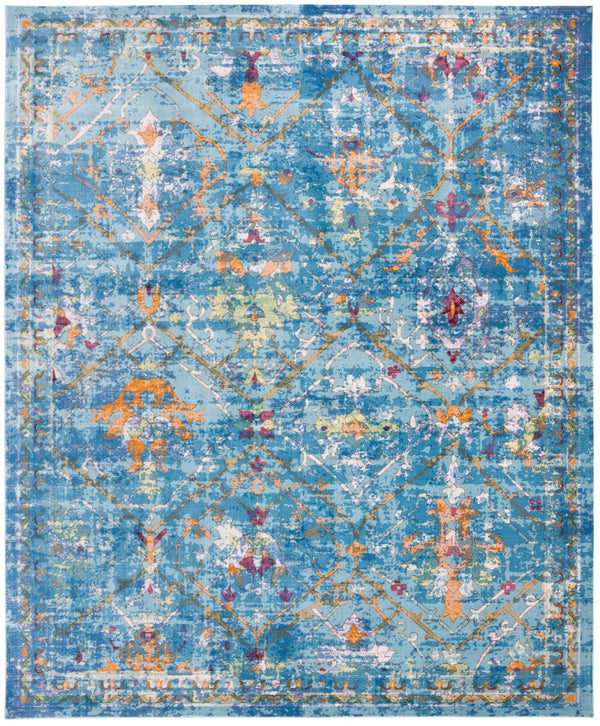 Safavieh Ara169b Captivating Turkish Area Rug - Transitional Design For Elegant Living Spaces & Home Décor Blue ,Multi Polypropylene Pile Ara169b-3