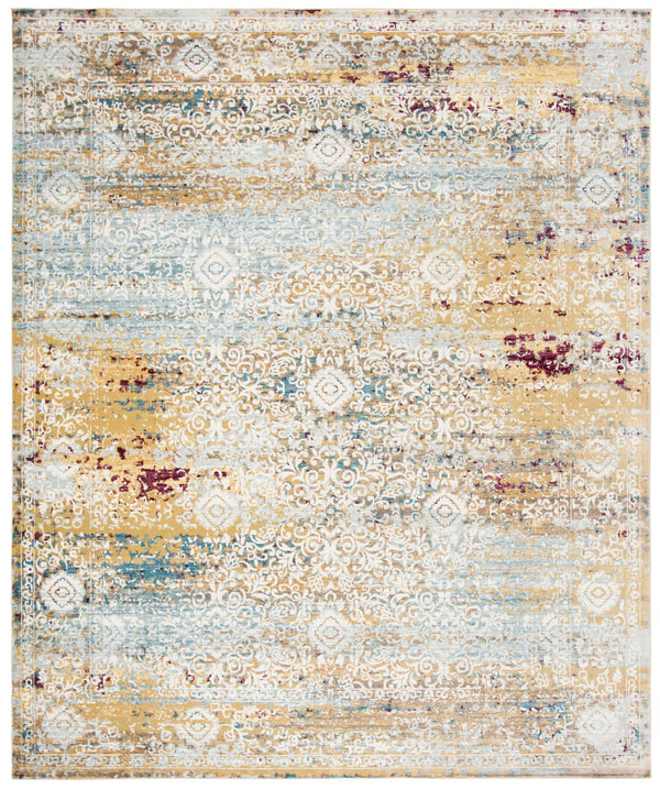 Safavieh Ara183y Vibrant Area Rug - Cheerful Yellow And Cream Design For Any Home Decor Style Yellow ,Cream Polypropylene Pile Ara183y-3