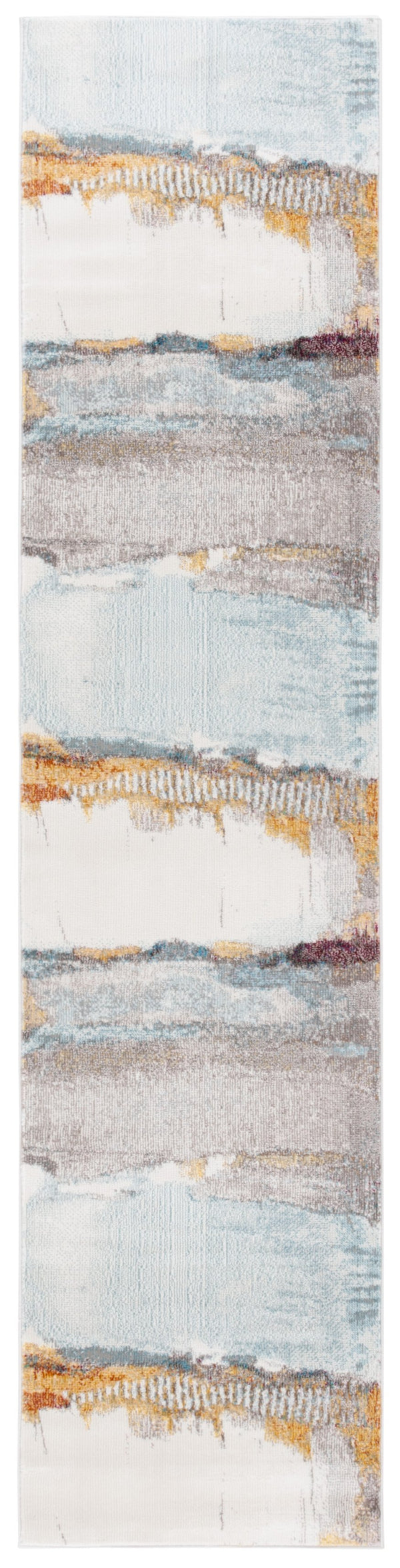 Safavieh Aria Artistic Charm Area Rug – Elegant Transitional Design In Soft Hues For Any Room Decor Ivory ,Light Blue Polypropylene Pile Ara190m-3