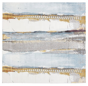 Safavieh Aria Artistic Charm Area Rug – Elegant Transitional Design In Soft Hues For Any Room Decor Ivory ,Light Blue Polypropylene Pile Ara190m-3