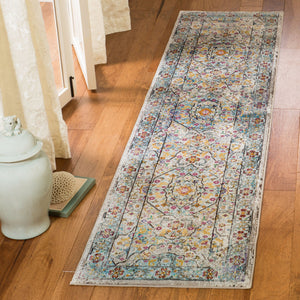 Safavieh Ara199c Elegant Turkish Area Rug – Transitional Style With Cream Base & Serene Blue Accents For Any Room Cream ,Blue Polypropylene Pile Ara199c-3