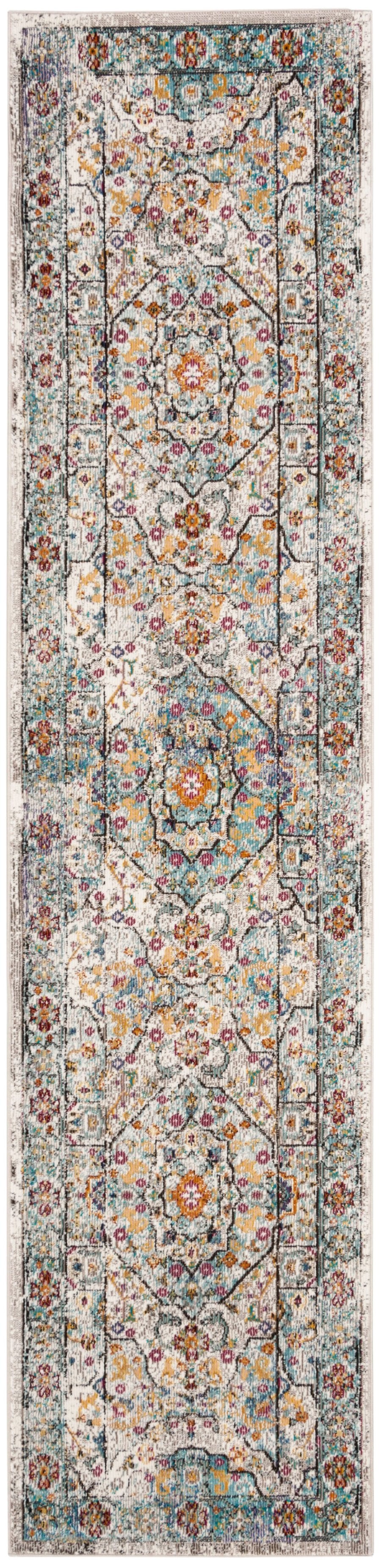 Safavieh Ara199c Elegant Turkish Area Rug – Transitional Style With Cream Base & Serene Blue Accents For Any Room Cream ,Blue Polypropylene Pile Ara199c-3