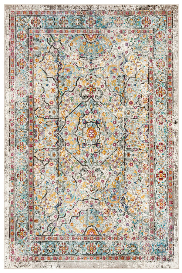 Safavieh Ara199c Elegant Turkish Area Rug – Transitional Style With Cream Base & Serene Blue Accents For Any Room Cream ,Blue Polypropylene Pile Ara199c-3