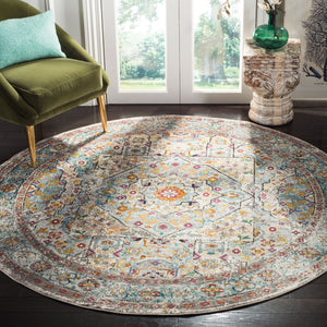 Safavieh Ara199c Elegant Turkish Area Rug – Transitional Style With Cream Base & Serene Blue Accents For Any Room Cream ,Blue Polypropylene Pile Ara199c-3