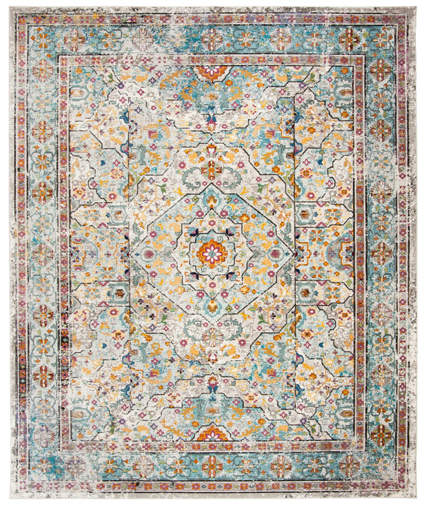 Safavieh Ara199c Elegant Turkish Area Rug – Transitional Style With Cream Base & Serene Blue Accents For Any Room Cream ,Blue Polypropylene Pile Ara199c-3