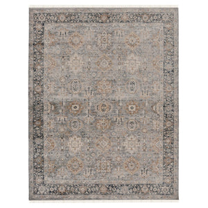 Amer Rugs Aurai Traditional Hand-knotted Area Rug In Luxurious New Zealand Wool For Timeless Home Elegance Coal Gray Wool Ara191014