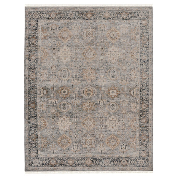 Amer Rugs Aurai Traditional Hand-knotted Area Rug In Luxurious New Zealand Wool For Timeless Home Elegance Coal Gray Wool Ara191014
