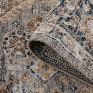 Amer Rugs Aurai Traditional Hand-knotted Area Rug In Luxurious New Zealand Wool For Timeless Home Elegance Coal Gray Wool Ara191014