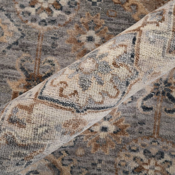 Amer Rugs Aurai Traditional Hand-knotted Area Rug In Luxurious New Zealand Wool For Timeless Home Elegance Coal Gray Wool Ara191014