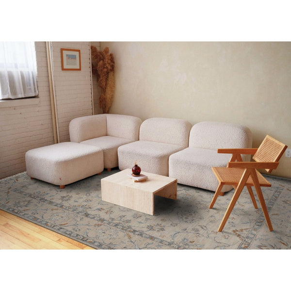 Amer Rugs Aurai Traditional Hand-knotted Area Rug In Luxurious New Zealand Wool For Timeless Home Elegance Ivory Wool Ara220810