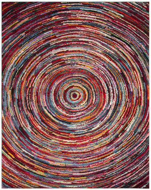 Safavieh Aruba Round Area Rug — Colorful Power-Loomed Abstract Design, Low-Pile Durable Polypropylene Accent 3'-0" x 3'-0" ARB500M-3R