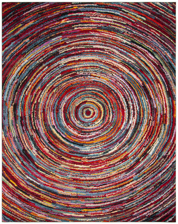 Safavieh Aruba Round Area Rug — Colorful Power-Loomed Abstract Design, Low-Pile Durable Polypropylene Accent 3'-0" x 3'-0" ARB500M-3R