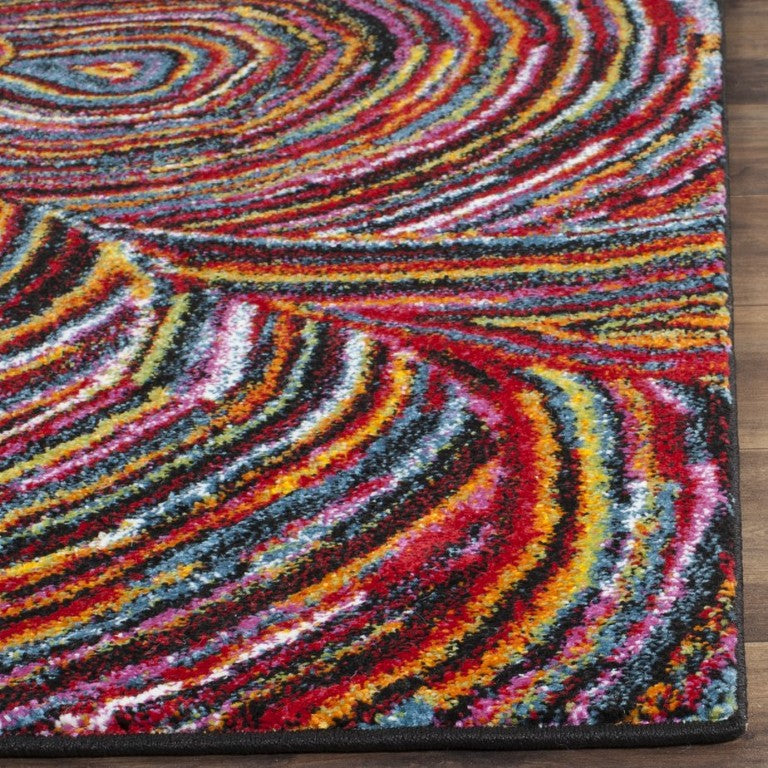 Safavieh Aruba Power Loomed Polypropylene Accent Rug Bold Swirling Geometric for Eclectic Spaces ARB503M-2
