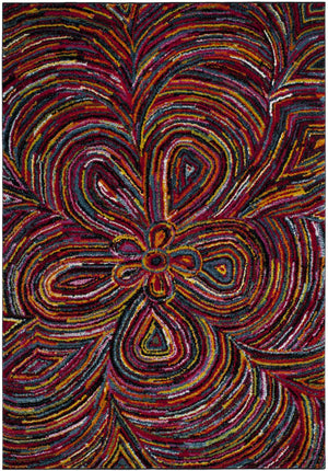 Safavieh Aruba Bohemian Runner Rug 2'3"X6' Multi Abstract Power-Loomed Polypropylene, Low 1/2" Pile ARB503M-26