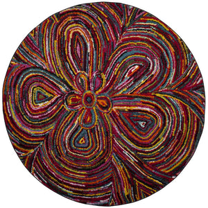 Safavieh Aruba Bohemian Runner Rug 2'3"X6' Multi Abstract Power-Loomed Polypropylene, Low 1/2" Pile ARB503M-26