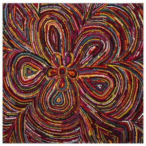 Safavieh Aruba Bohemian Runner Rug 2'3"X6' Multi Abstract Power-Loomed Polypropylene, Low 1/2" Pile ARB503M-26