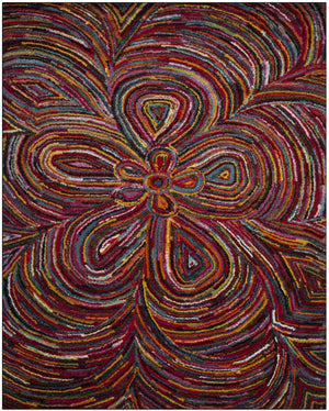 Safavieh Aruba Bohemian Runner Rug 2'3"X6' Multi Abstract Power-Loomed Polypropylene, Low 1/2" Pile ARB503M-26