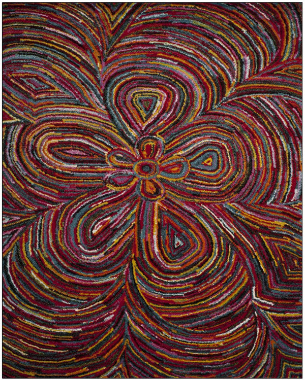 Safavieh Aruba Bohemian Runner Rug 2'3"X6' Multi Abstract Power-Loomed Polypropylene, Low 1/2" Pile ARB503M-26