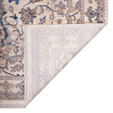 AMER Rugs Arcadia Marlow ARC-1 Power-Loomed Machine Made Polyester Classic Oriental Rug Ivory 2'7" x 10'