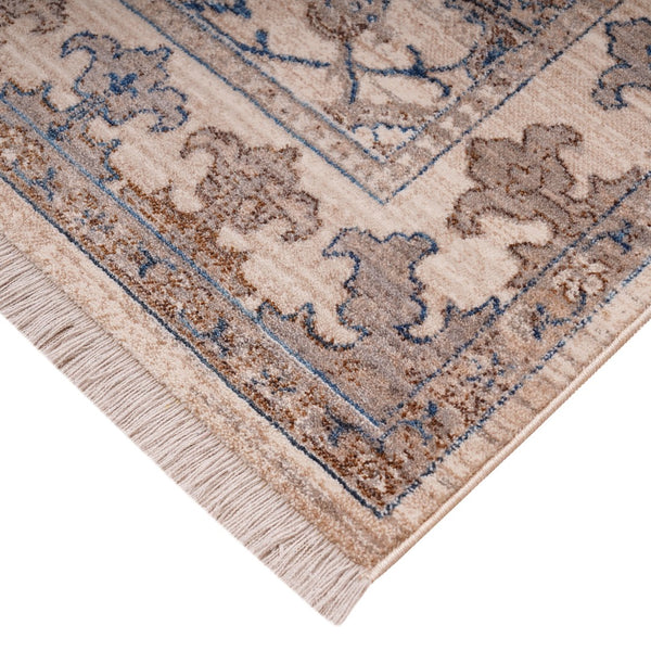 AMER Rugs Arcadia Marlow ARC-1 Power-Loomed Machine Made Polyester Classic Oriental Rug Ivory 2'7" x 10'