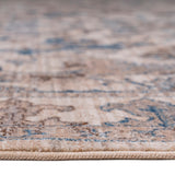 AMER Rugs Arcadia Marlow ARC-1 Power-Loomed Machine Made Polyester Classic Oriental Rug Ivory 2'7" x 10'