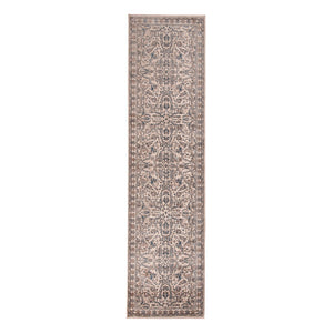 AMER Rugs Arcadia Marlow ARC-1 Power-Loomed Machine Made Polyester Classic Oriental Rug Ivory 2'7" x 10'