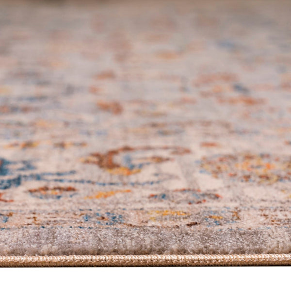 AMER Rugs Arcadia Nuulyn ARC-2 Power-Loomed Machine Made Polyester Classic Oriental Rug Gray 2'7" x 10'