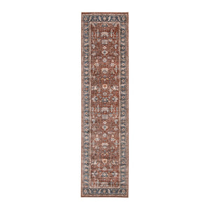 AMER Rugs Arcadia Northam ARC-3 Power-Loomed Machine Made Polyester Classic Oriental Rug Red 2'7" x 10'