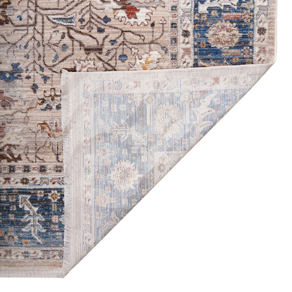 AMER Rugs Arcadia Northam ARC-4 Power-Loomed Machine Made Polyester Classic Oriental Rug Beige 2'7" x 10'