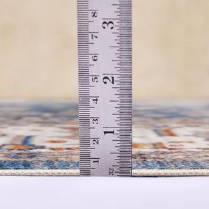 Amer Rugs Arcadia Elegant Power-loom Oriental Design Area Rug For Timeless Charm In Home Or Office Decor Navy Blue,Ivory Polyester Arc531105