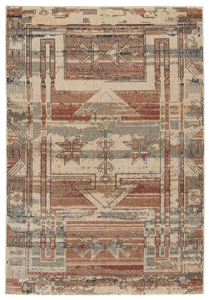 Jaipur Living Vibe by Jaipur Living Ankita Tribal Geometric Distressed Polypropylene Indoor Rug 7'8" x 10' RUG152668